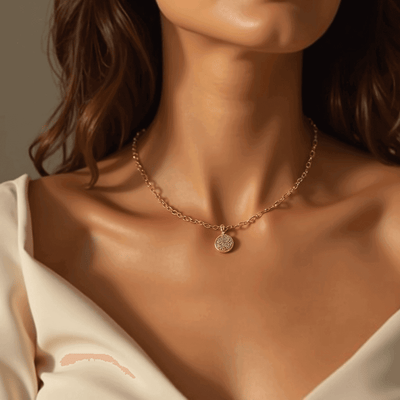 Eine Ankerkette 1,1 mm aus 585 Rotgold kaufen