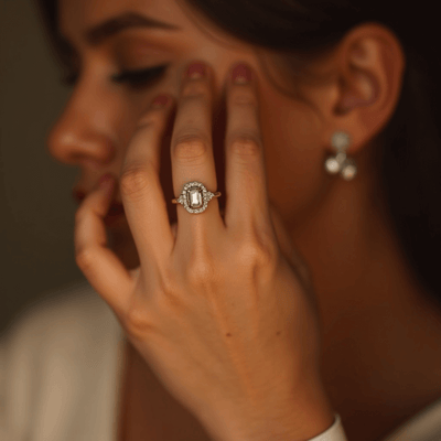 Damenring mit Brillanten für die Hochzeit