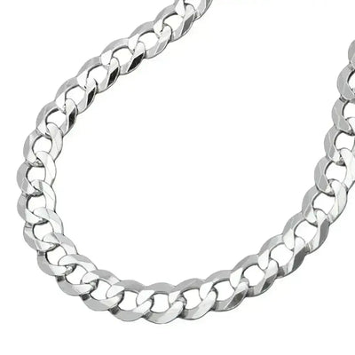 Herren Silberkette Kette, Panzer flach, Silber 925  kaufen