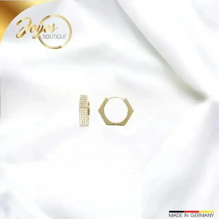 Medizinische Creolen Ohrstecker in Gelbgold wo kaufen - Joyes Boutique