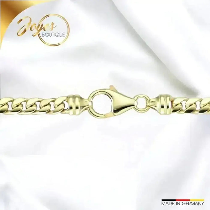 Herren Goldarmband Panzer Oval Diamantiert 585 - 14 Karat Gold kaufen - Joyes Boutique