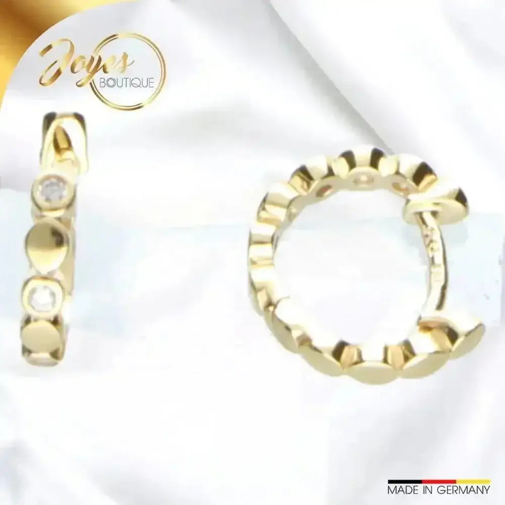 Creolen Ohrstecker in Gelbgold was beachten - Joyes Boutique