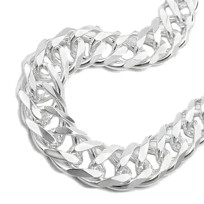 Herren Silberkette Kette 11mm Zwillingspanzer, Silber 925 kaufen
