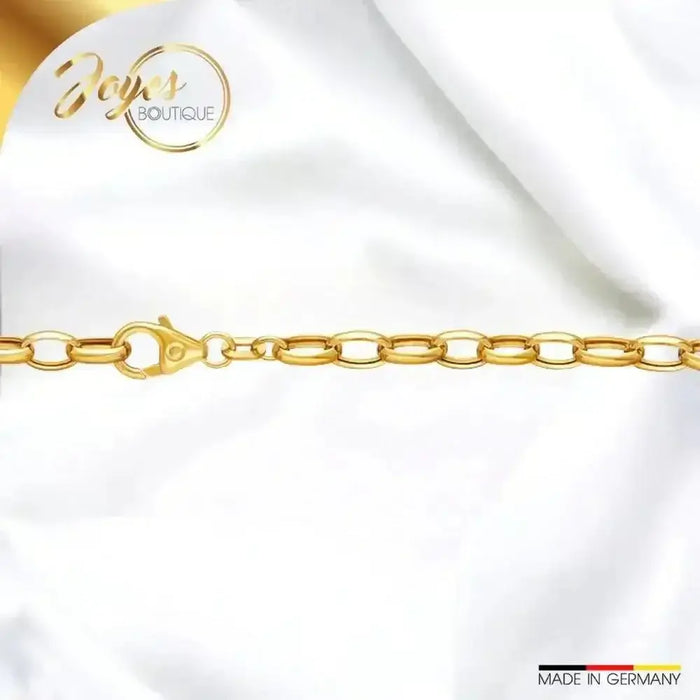 Herren Goldarmband Erbskette hohl 4,5 mm 585 - 14 Kt Gold kaufen - Joyes Boutique