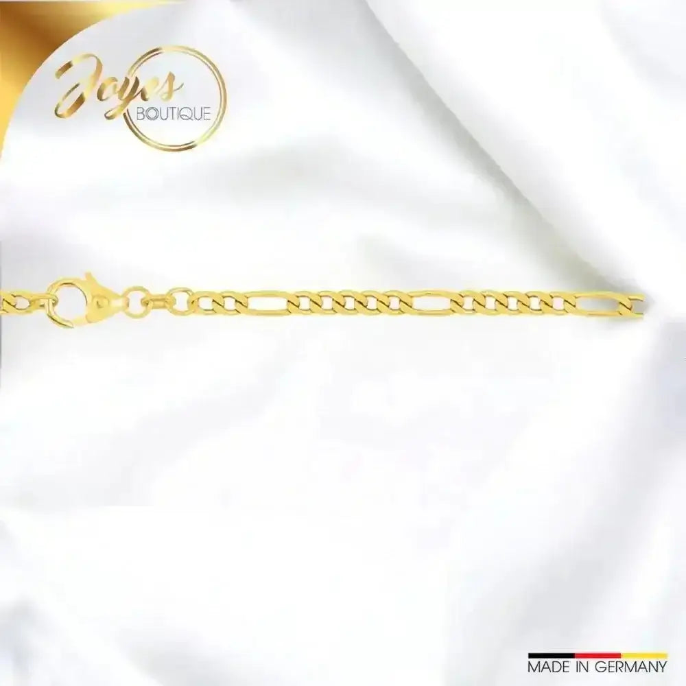 Goldarmband Männer Figarokette diamantiert 2.8 mm 333 - 8 K 19 cm kaufen - Joyes Boutique