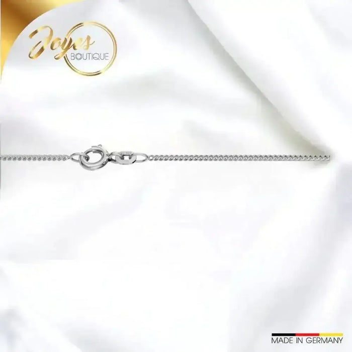 Goldkette kaufen - Der zeitlose Luxus: Goldketten kaufen - JB Damen Panzerkette Goldkette 1,4 mm Weißgold 585 14 Kt 36 cm - Joyes Boutique