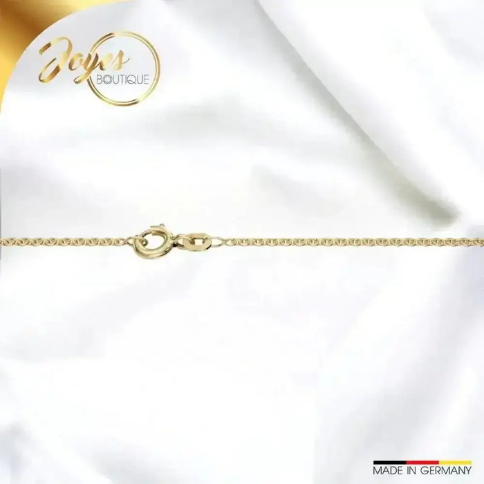 Goldkette kaufen - Die zeitlose Eleganz der JB Edlen Goldkette Ankerkette: Rund, 585 (14 Karat) Gold, 36 cm Länge, 1,5 mm Breite - Joyes Boutique