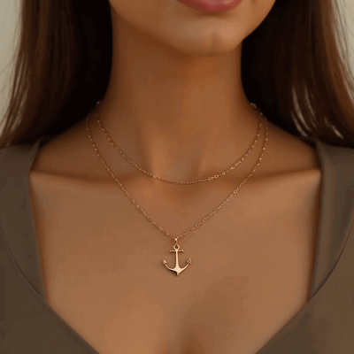 Eine Ankerkette 750er Gelbgold kaufen