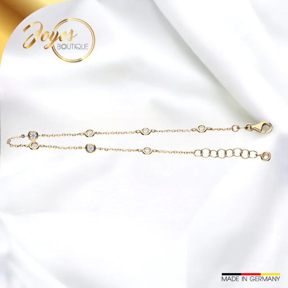 Damen Goldarmband Ankerkette Diamantiert 585 - 14 Kt kaufen - Joyes Boutique