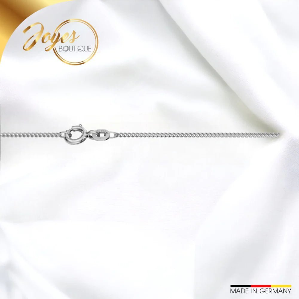 Die zeitlose Eleganz der JB Damen Panzerkette aus Weißgold - Joyes Boutique