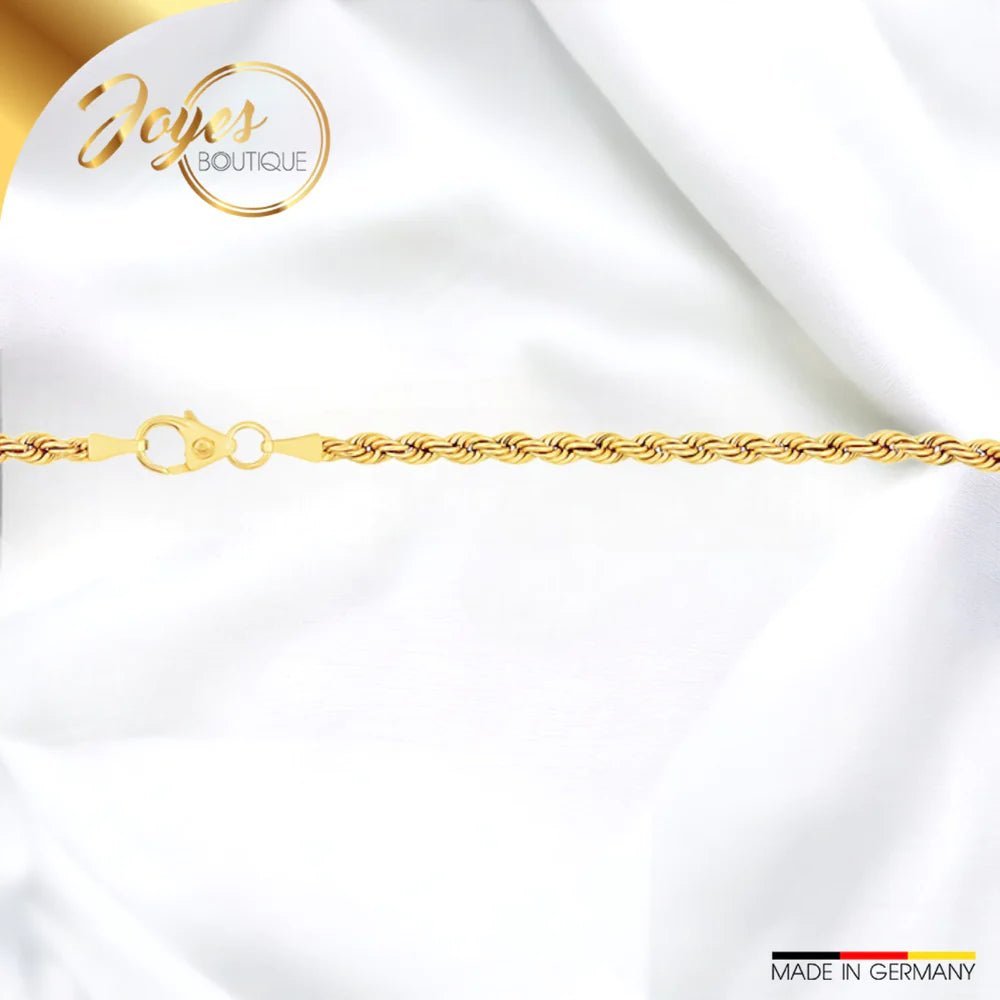 Goldarmband Herren Kordelkette hohl 2.7 mm 333 - 8 Karat kaufen - Joyes Boutique