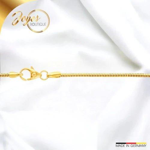 Goldkette kaufen: JB Edle Goldkette Schlangenkette 585 - 14 Karat Gold 45 cm 1,4 mm - Joyes Boutique