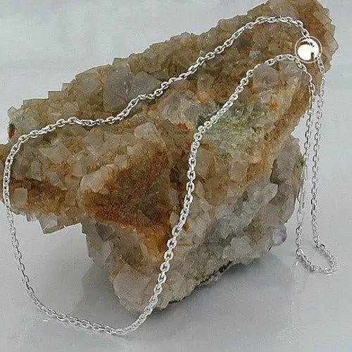 Silberkette kaufen - Silberkette mit 8x diamantierter Ankerkette aus 925er Silber - Joyes Boutique