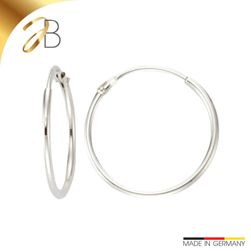 Wie groß sollten Creolen Ohrstecker in Weißgold sein? - Joyes Boutique