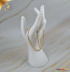 JB Edle Goldkette Zopfkette 585 14 K Bicolor 2,1 mm G W
