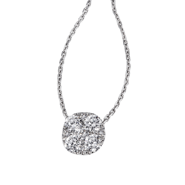 JB Collier Ankerkette 9 Brillanten 0,38ct. VS G 45 cm