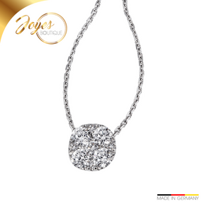 JB Collier Ankerkette 9 Brillanten 0,38ct. VS G 45 cm