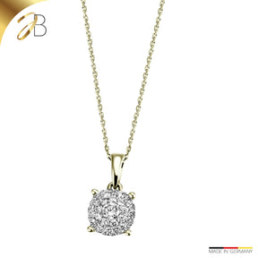 JB Ankerkette 585 14 Karat Gelb 28 Brillanten 0,40ct. 45 cm