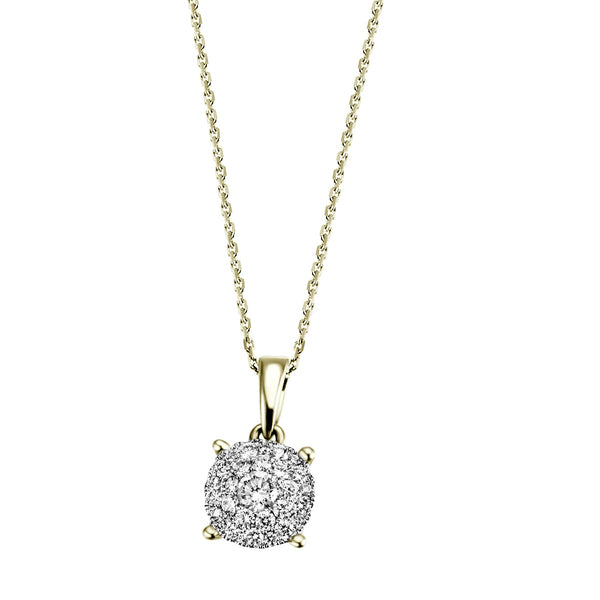JB Ankerkette 585 14 Karat Gelb 28 Brillanten 0,40ct. 45 cm