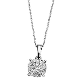 JB Ankerkette 585 14 Karat Gelb 28 Brillanten 0,40ct. 45 cm