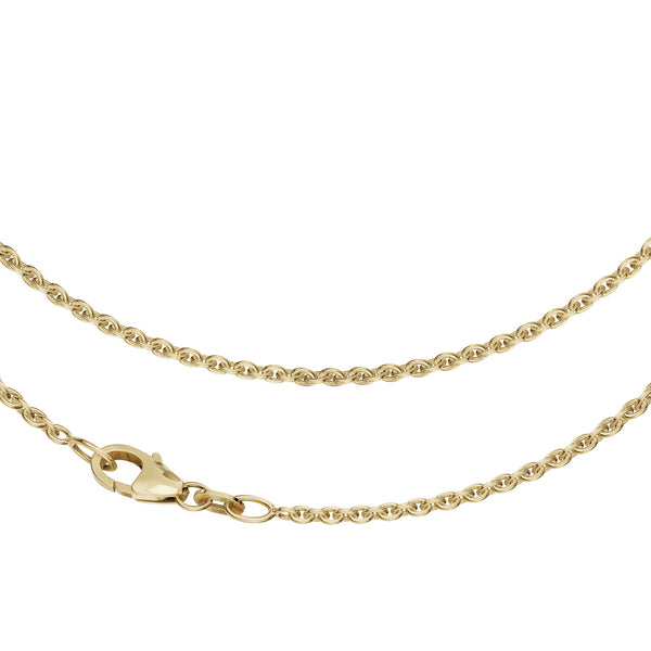 JB Edle Goldkette Ankerkette 585 - 14 K Gold 0,8 mm 36 cm