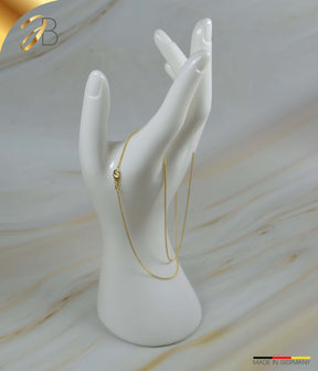 JB Edle Goldkette Zopfkette 585 14K Gold 1,1 mm filigran