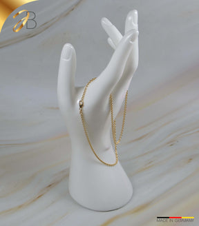 JB Edle Goldkette Ankerkette 585 14 Kt Gold 2,4 mm lang