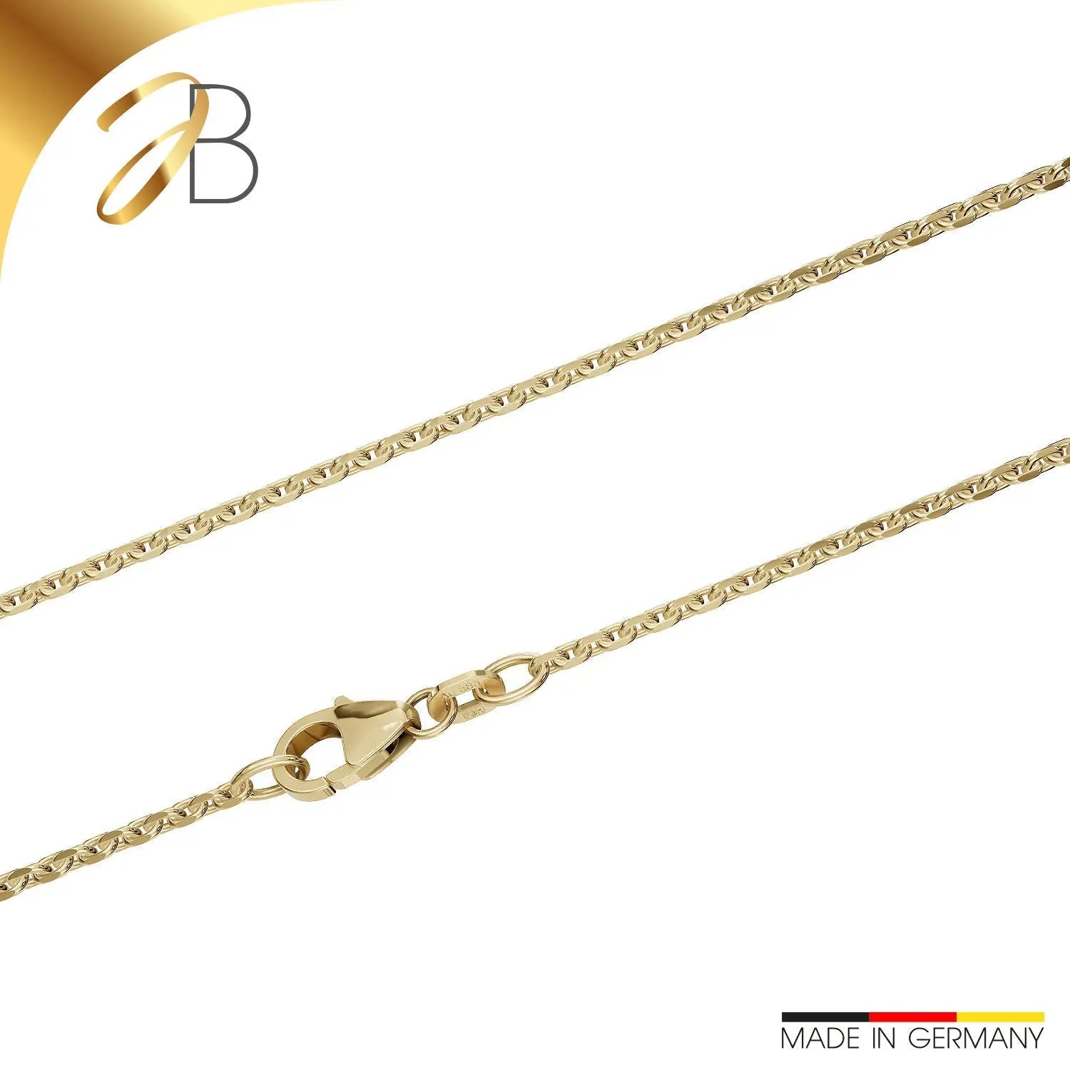 JB Edle Goldkette Ankerkette 585 - 14 K Gold 1,7 mm 40 cm