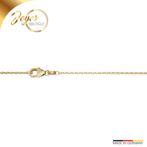 JB Edle Goldkette Ankerkette 585 14K Gold Filigran 1,3 mm