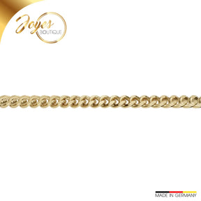 JB Edle Goldkette Panzerkette 585 - 14 K Gold 1,4 mm 42 cm