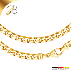 JB Edle Goldkette Panzerkette 585 - 14 K Gold 6,0 mm 42 cm