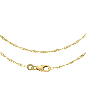 JB Edle Goldkette Singapurkette 750 18 K Gelbgold 1,4 mm
