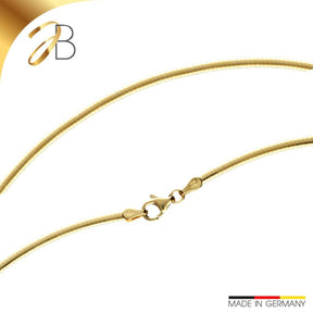 JB Edle Goldkette Tondakette 585 - 14 K Bicolor G W 2,45 mm 42 cm