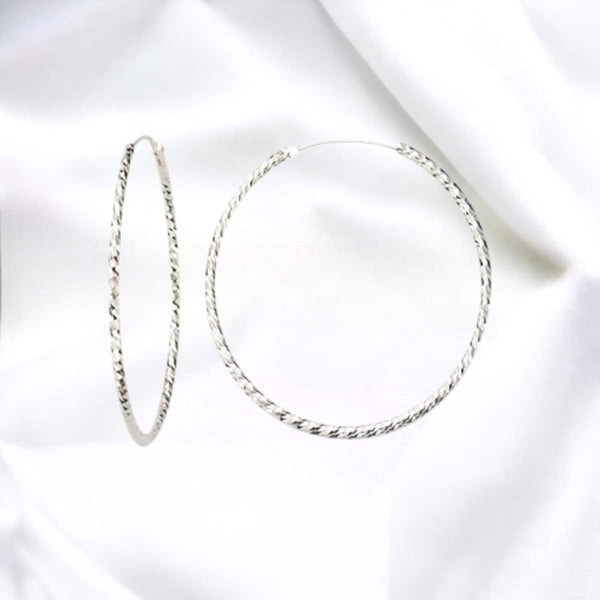 JB Edle Ohrschmuck Creole 925 Silber 1,8 mm Elegant