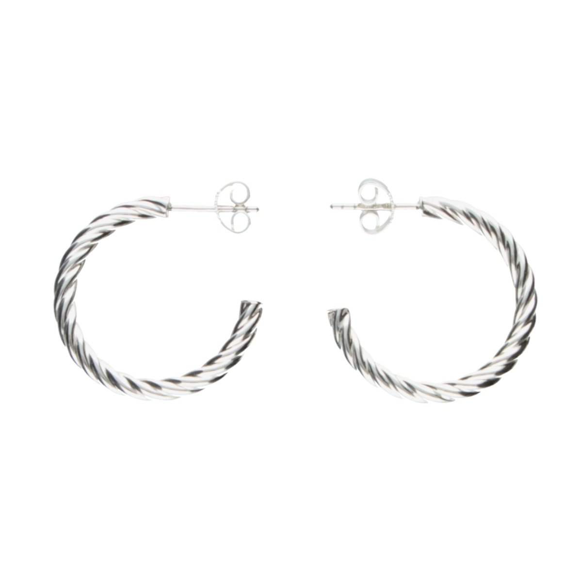 JB Edle Ohrschmuck Creole 925 - Silber 20,0 mm