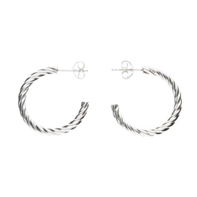 JB Edle Ohrschmuck Creole 925 - Silber 20,0 mm