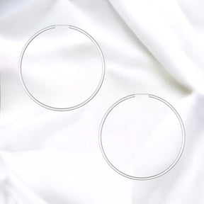 JB Edle Ohrschmuck Creole 925 - Silber 2,5 mm 60,0 mm