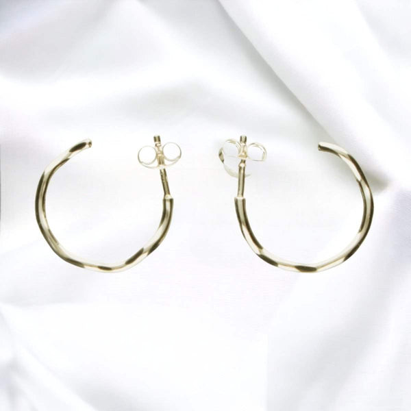 JB Edle Ohrschmuck Creole 925 Silber 26 mm Made in Germany