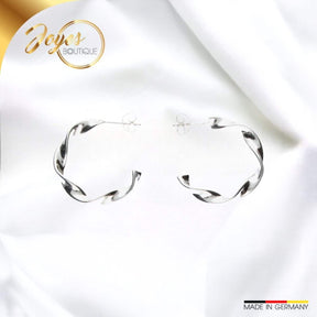 JB Edle Ohrschmuck Creole 925 - Silber 26,0 mm 3,5 g