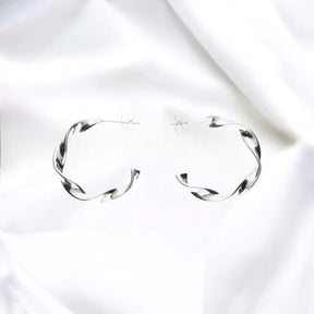 JB Edle Ohrschmuck Creole 925 - Silber 26,0 mm 3,5 g