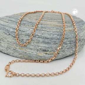 Kette 2mm Ankerkette rund 9Kt Rotgold