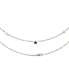 JB Edle Goldkette Fantasiekette 585 14K Bicolor Gelb Weißgold