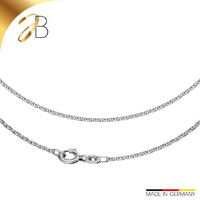 JB Edle Goldkette Ankerkette 585 14 K Weißgold 1,7 mm