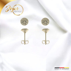 JB 1 Paar Ohrstecker Silber Rhodiniert 1,1 g Leicht Elegant