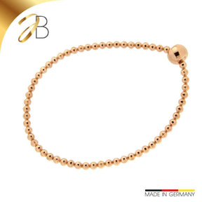 JB Armreif Flexible Kugelkette 585 14 Kt Rotgold 54 mm