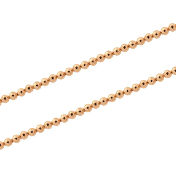 JB Armreif Flexible Kugelkette 585 - 14 Kt Rotgold 54 mm
