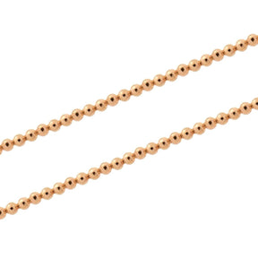 JB Armreif Flexible Kugelkette 585 14 Kt Rotgold 54 mm