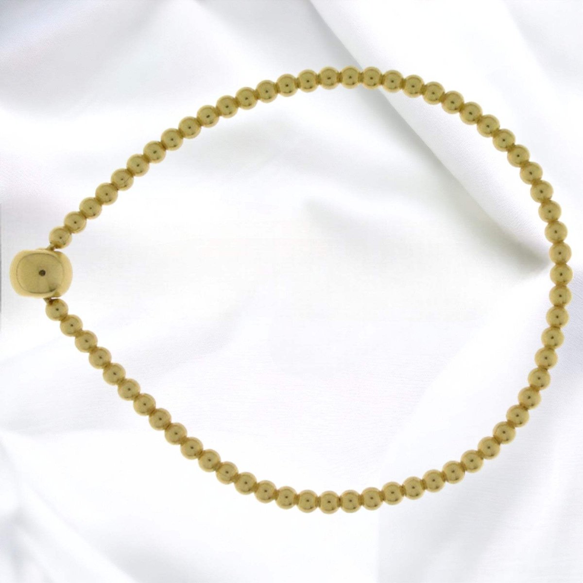 JB Armreif Flexible Kugelkette Gelbgold 585 14 Kt 54 mm