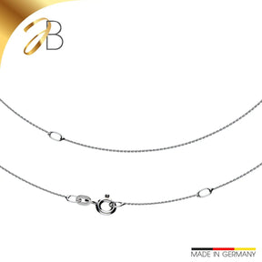JB Collier Ankerkette 0,8 mm 585 Weißgold 42 - 50 cm