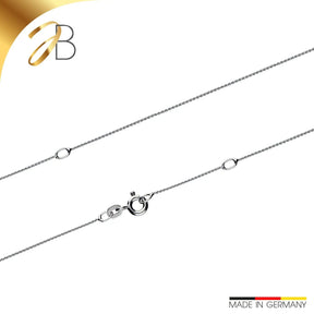 JB Collier Ankerkette 0,8 mm 585 Weißgold 42 - 50 cm